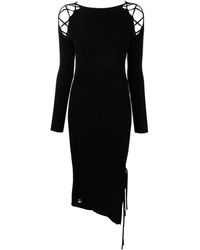 Philipp Plein - Geripptes Strickkleid - Lyst