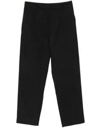 Frankie Shop - Pinstripe-Pattern Cropped Trousers - Lyst