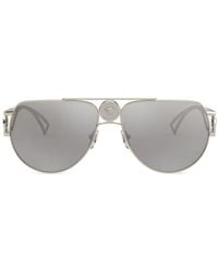 Versace - Medusa Pilot-Frame Sunglasses - Lyst