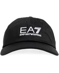 EA7 - Logo-Embroidered Baseball Cap - Lyst