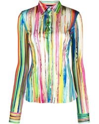 DSquared² - Striped Long-Sleeve Shirt - Lyst