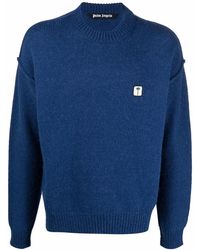 Palm Angels - Pxp Pullover Mit Logo-Patch - Lyst