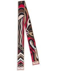 PUCCI - Abstract-Pattern Silk Scarf - Lyst