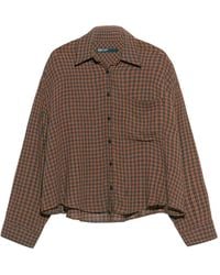 Bimba Y Lola - Checked Boxy Fluid Shirt - Lyst