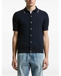 Peserico - Ribbed-Collared T-Shirt - Lyst