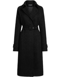 Dolce & Gabbana - Dna Tweed Trench Coat - Lyst