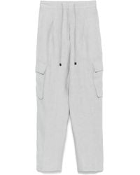 Le Tricot Perugia - Linen Cargo Trousers - Lyst