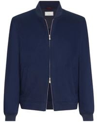 Brunello Cucinelli - Lightweight Cashmere Flannel Bomber Jacket - Lyst