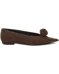 ROTATE BIRGER CHRISTENSEN - Knot-Appliqué Ballet Flats - Lyst