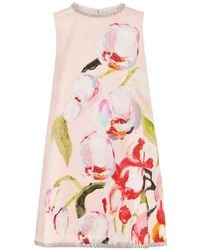 Acler - Anglesey Floral Embellished Mini Dress - Lyst