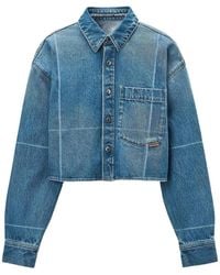 Alexander Wang - Cropped Button-Down Shirt - Lyst
