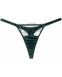 Fleur Of England - Ela Satin Thong - Lyst