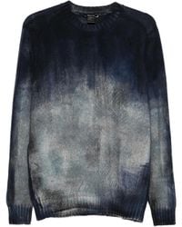 Avant Toi - Trui Met Ombré-Print En Ronde Hals - Lyst