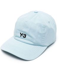 Y-3 - Embroidered-logo Cotton Baseball Cap - Lyst