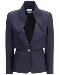 McQueen - Folded-Lapel Single-Breasted Jacket - Lyst