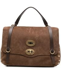 Zanellato - Small Postina Nubuck-Leather Tote Bag - Lyst