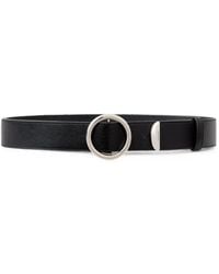 Givenchy - Round-Buckle Leather Belt - Lyst