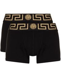 Versace - Greca Border Boxer Briefs (pack Of Two) - Lyst