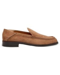 Tod's - Logo-Plaque Suede Ballet Flats - Lyst