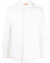 Barena - Pinstripe Poplin Cotton Shirt - Lyst