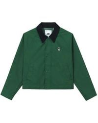 Chocoolate - Corduroy-Collar Logo-Patch Jacket - Lyst
