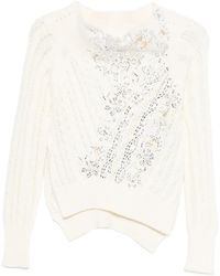 Ermanno Scervino - Lace-Detail Sweater - Lyst