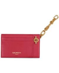 Balmain - Pulse Kartenetui Aus Glattleder - Lyst