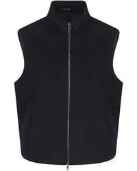 Tagliatore - Zip-Up High-Neck Gilet - Lyst