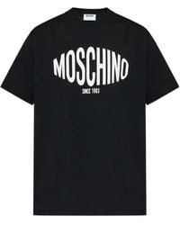 Moschino - Short-Sleeve T-Shirt With Bold Logo And Classic Fit - Lyst