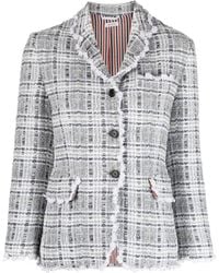 Thom Browne - Blazer Met Enkele Rij Knopen - Lyst