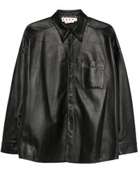 Marni - Camisa De Piel - Lyst