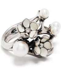 Shaun Leane - Cherry Blossom Diamond Pearl Ring - Lyst