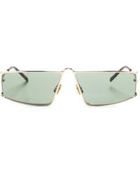 Saint Laurent - Sl 606 Rectangle-Frame Sunglasses - Lyst