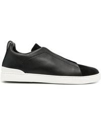 ZEGNA - Slip-on Suede Sneakers - Lyst