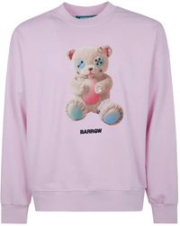 Barrow - Teddy-Print Cotton Sweatshirt - Lyst