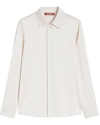 Max Mara - Silk Long-Sleeve Shirt - Lyst