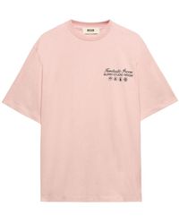 MSGM - X Burro Studio Logo-Print T-Shirt - Lyst