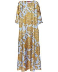 La DoubleJ - Silk Muumuu Maxi Dress - Lyst