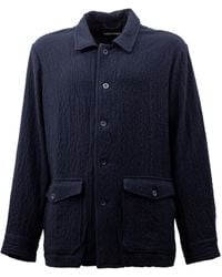 Casey Casey - Textured Button-Fastening Shirt - Lyst