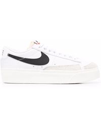 nike black platform trainers