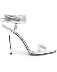 Paris Texas - Guya Lace Up Over Knee Sandal - Lyst