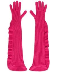 Red(V) - Ruffled Gloves - Lyst