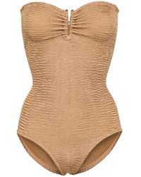 Paramidonna - Frida Strapless Seersucker Swimsuit - Lyst