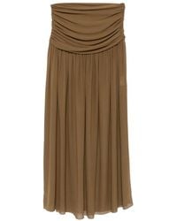 De La Vali - Agapito Ruched Maxi Skirt - Lyst