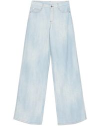 Ermanno Scervino - Marocain Hose mit Jeans-Print - Lyst
