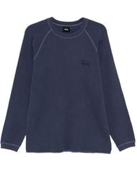 Stussy - Print-Detail Waffle-Knit Top - Lyst
