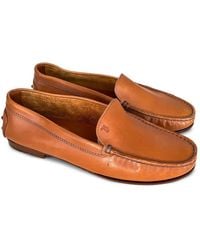 Tod's - Mocassins Gommino En Cuir À Monogramme Embossé - Lyst