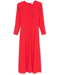 Nissa - A-Line Crepe Mid Dress - Lyst