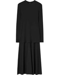 Jil Sander - Midikleid Im Layering-Look - Lyst