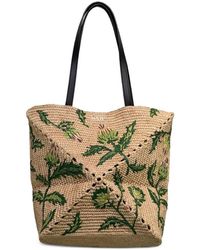 Loewe - Puzzle Fold Medium Rafia Tote - Lyst